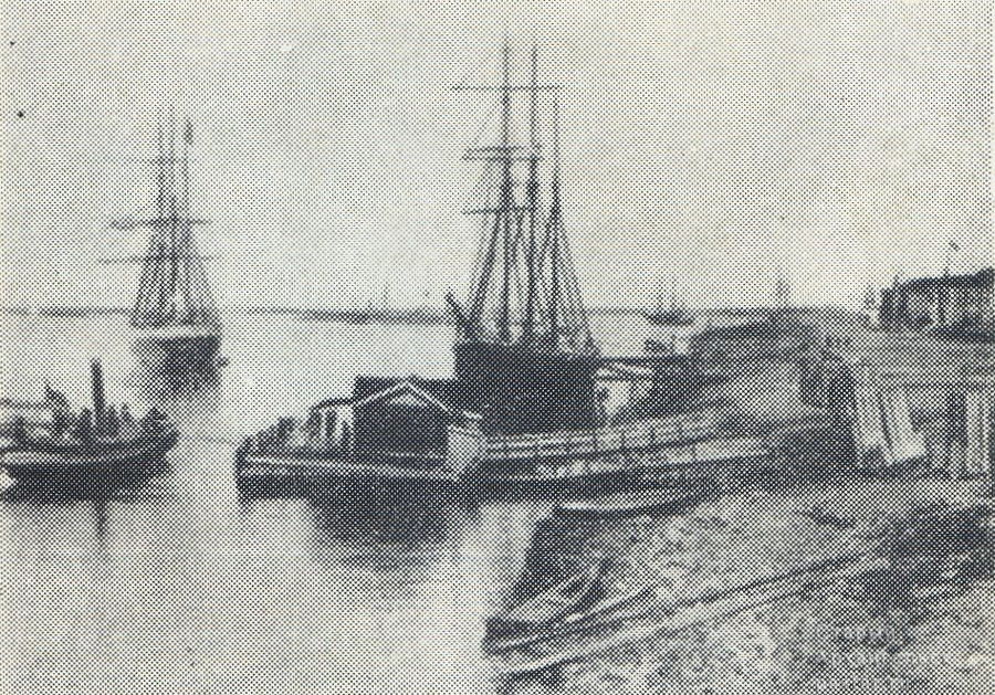 Старая Соломбала (с фотографии конца XIX века).