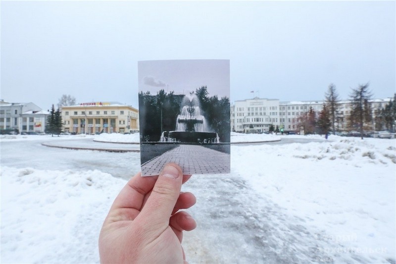 Фонтан на площади Ленина