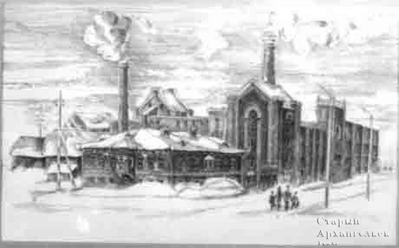 Пивоваренный завод" 1981 г. А.М. Позднышев 1947 г.р. 46 х 28 б. т. перо
