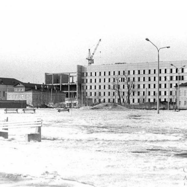 Строительство 2-го корпуса АЛТИ. 1974 год