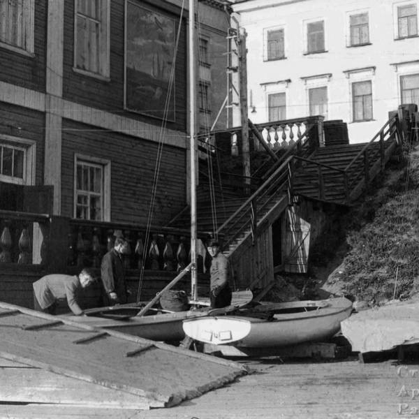 Набережная. Лестница к яхт-клубу. 1965 год