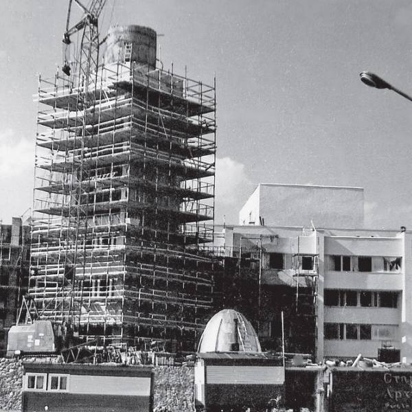 Строительство Дворца пионеров. Конец 1970-х г.