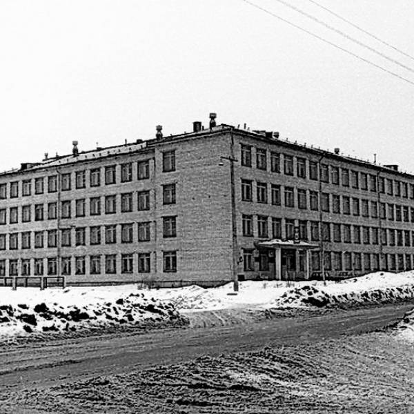 Новое здание Института леса и лесохимии на Варавино  (ул. Никитова, 13). Примерно 1973 год