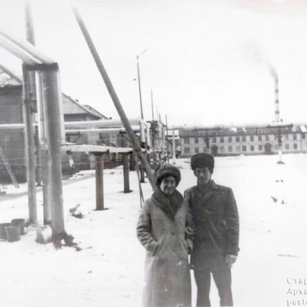 Посёлок гидролизного завода. Фото с крыльца дома на Гидролизной, 15. 1986 год